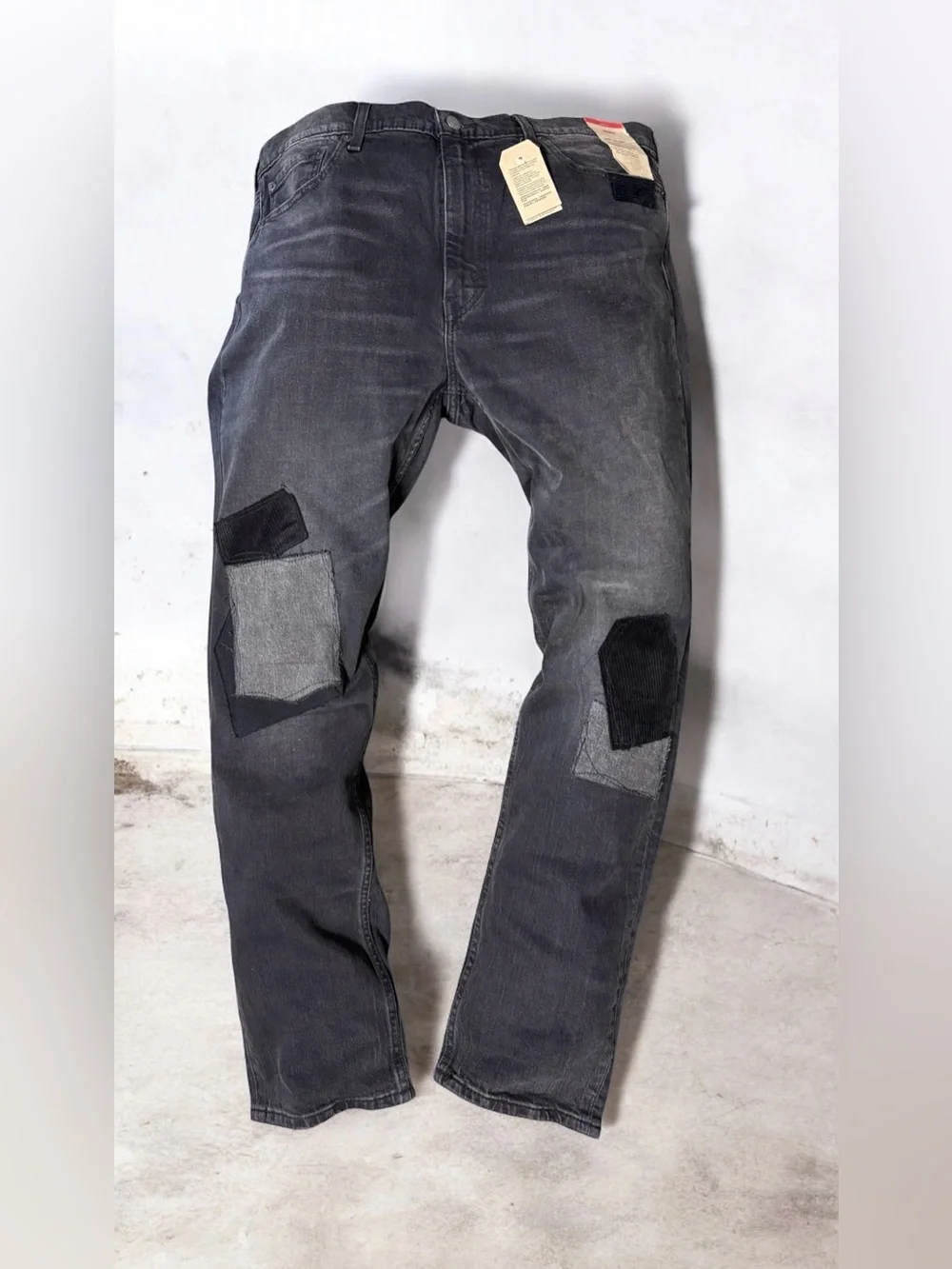 Levi’s 511 Slim Black Wash Distressed Vintage Men’s Size 38 x 32” Jeans